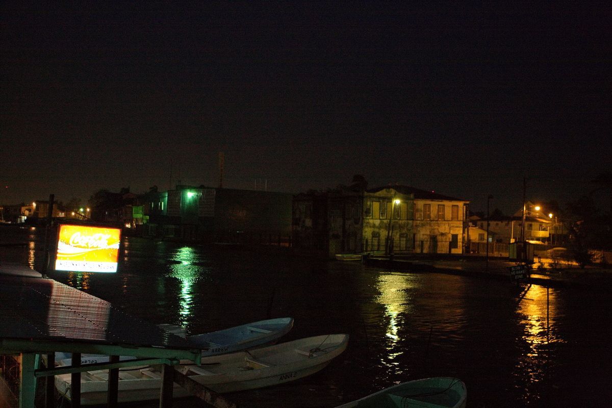 Yucatan, Belize, Belize City, Nacht