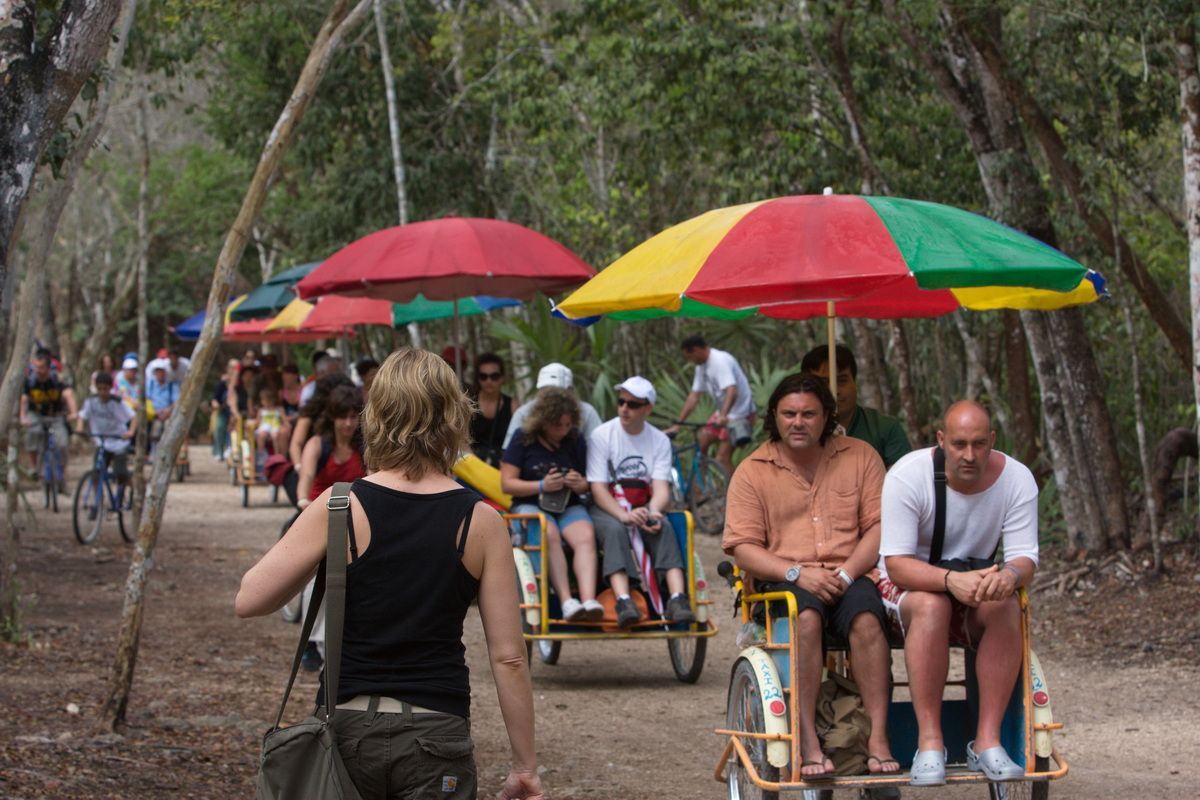 Belize, Mexico, Guatemala, Yucatan, Maya, Ancient Sites, Touristen, Hartmut Ulrich