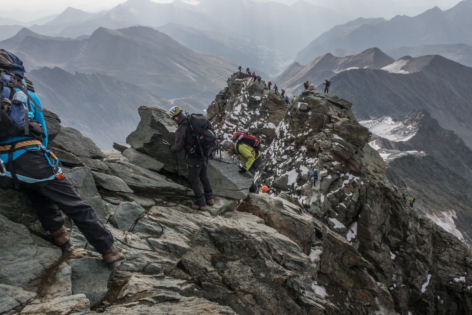 Bergsteigen, Hochtour, Großglockner, Stüdlgrat, Ostalpen, Überschreitung, Hartmut Ulrich