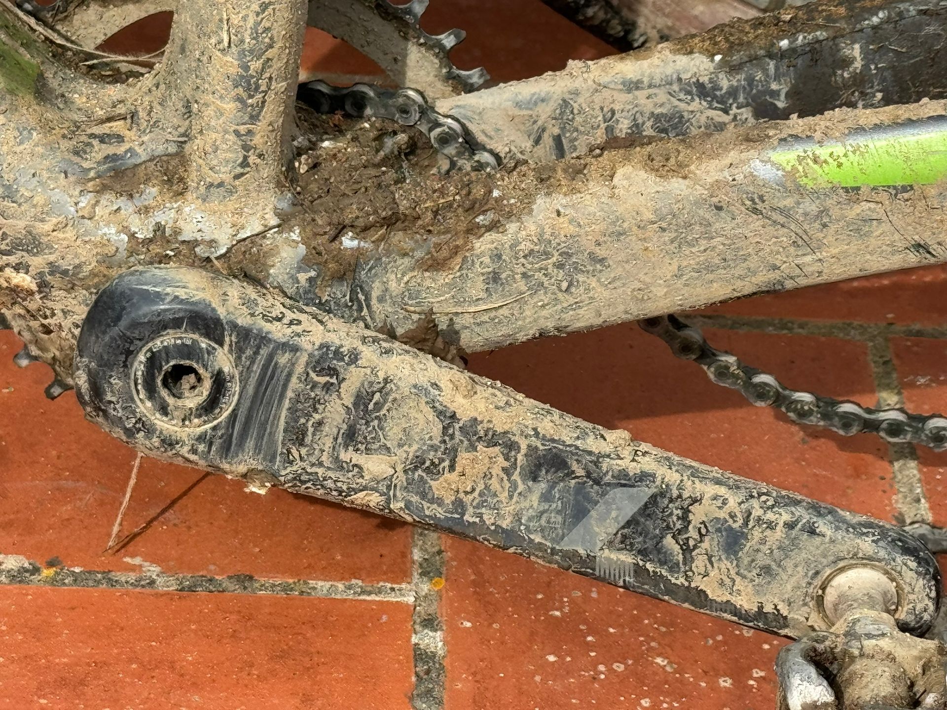 Traka, Schlamm, Tretlager