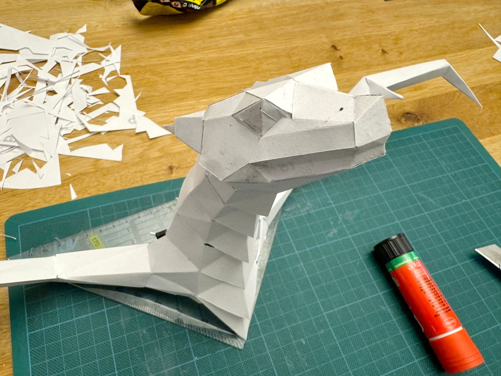 Papierarbeit, Drachen, Kunst, Art