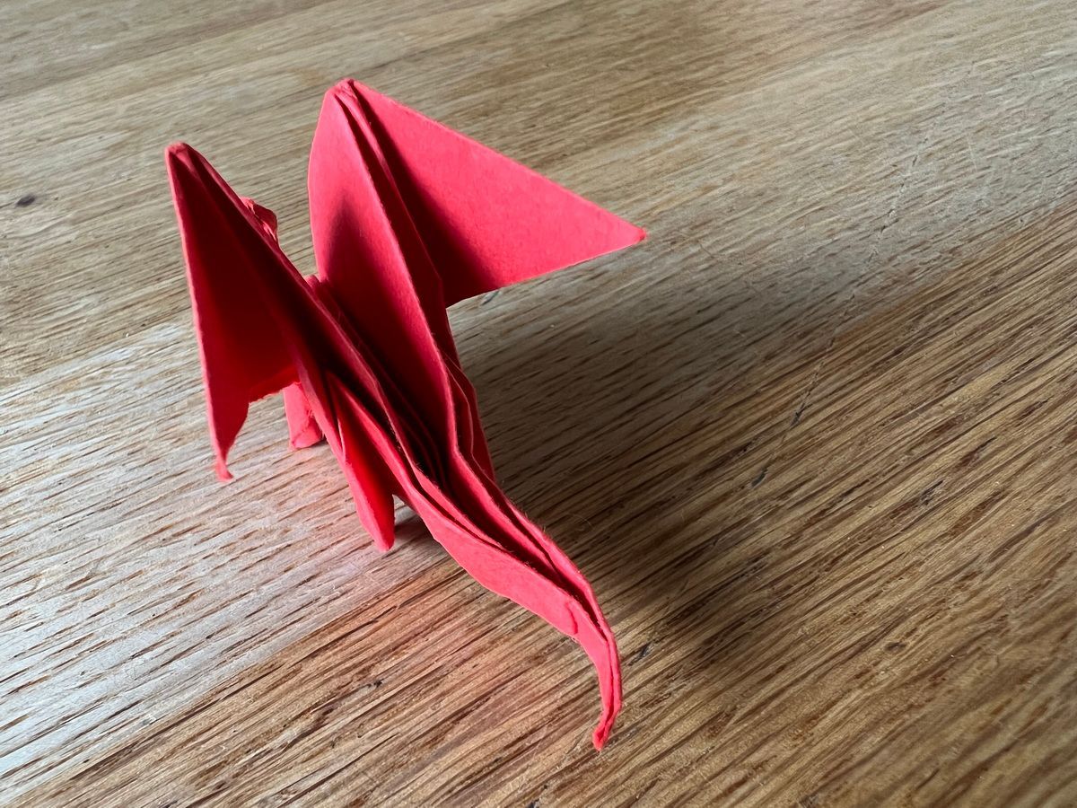 Papierarbeit, Drachen, Kunst, Art