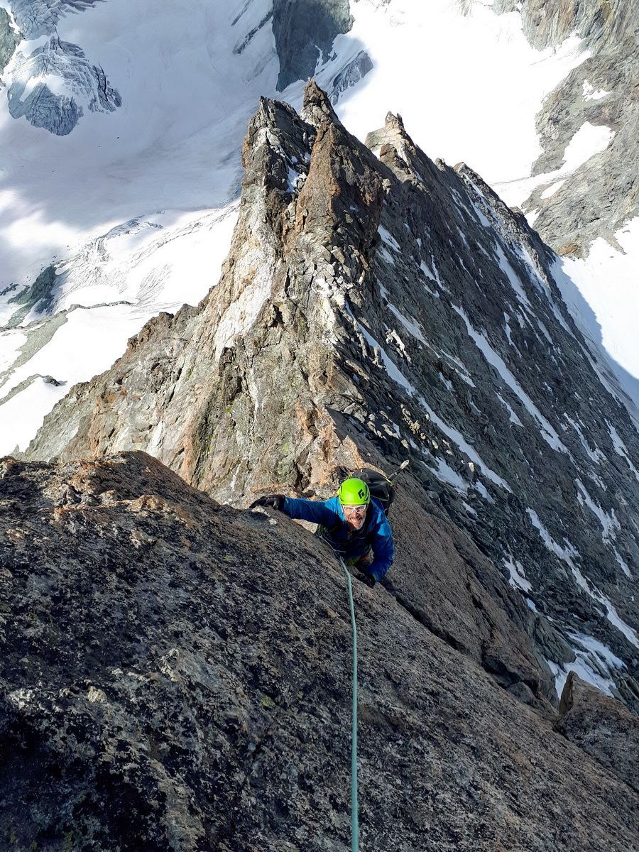 Bergsteigen, Hochtour, Westalpen, Obergabelhorn, Überschreitung, Hartmut Ulrich