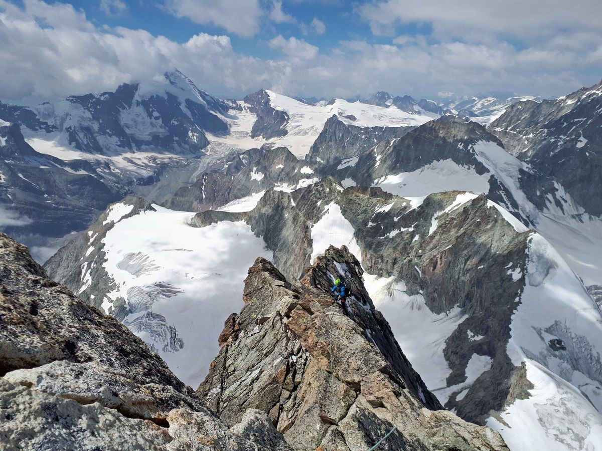 Bergsteigen, Hochtour, Westalpen, Obergabelhorn, Überschreitung, Hartmut Ulrich