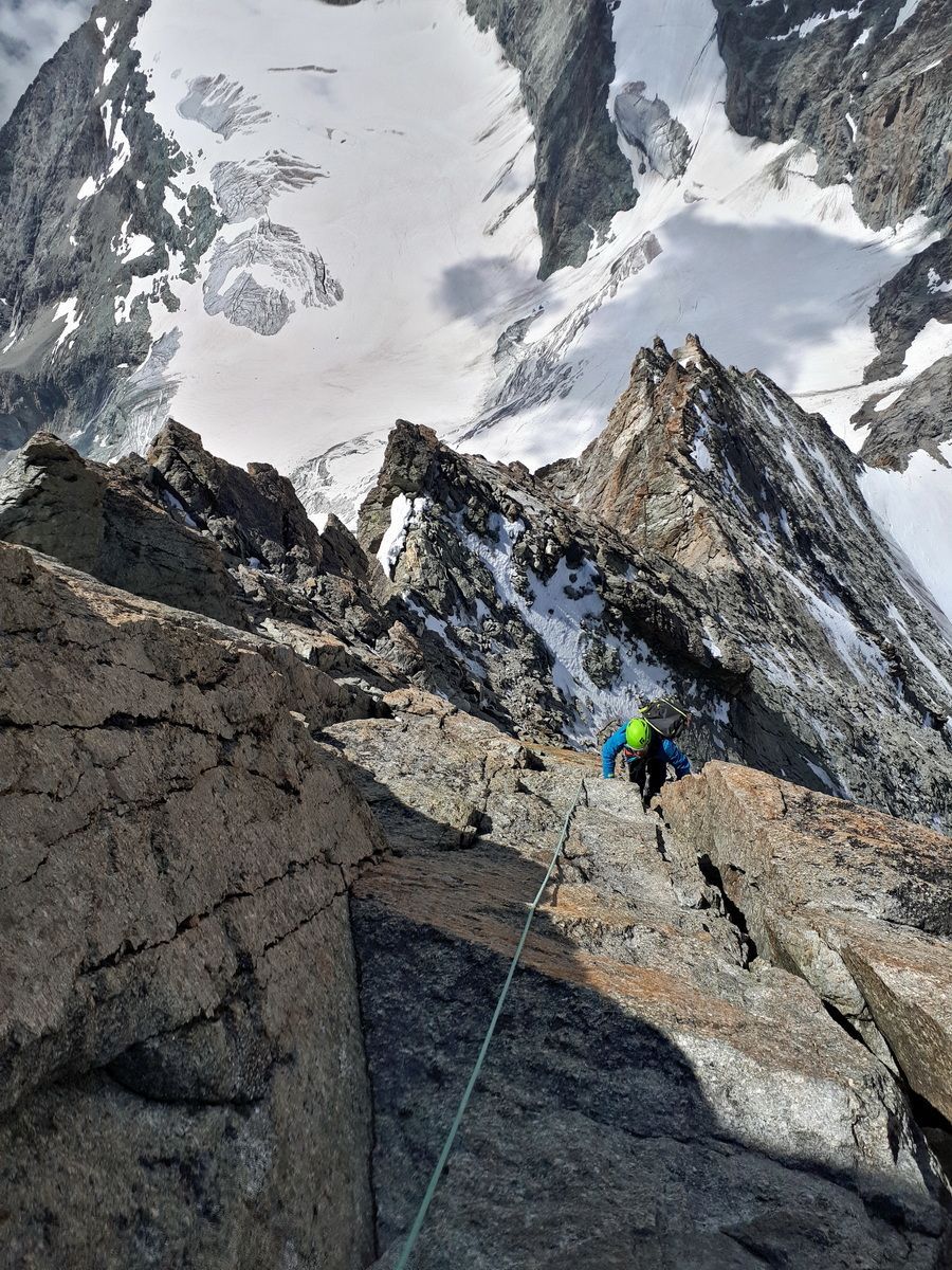 Bergsteigen, Hochtour, Westalpen, Obergabelhorn, Überschreitung, Hartmut Ulrich