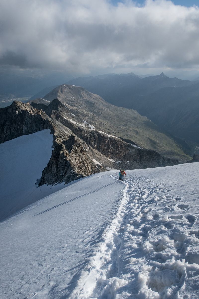Bergsteigen, Ostalpen, Hochtour, Biancograt, Hartmut Ulrich