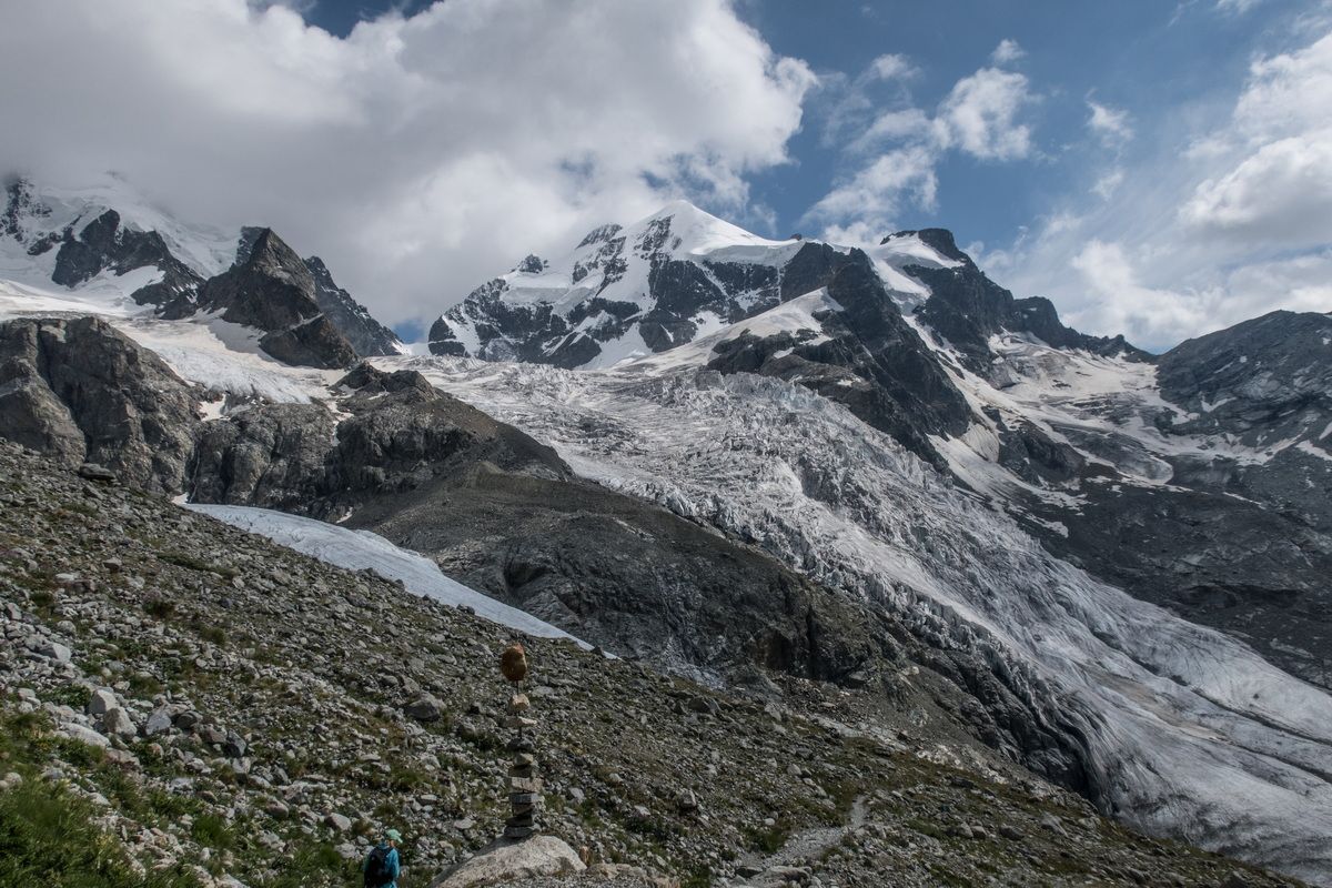 Bergsteigen, Ostalpen, Hochtour, Morteratsch, Bernina, , Hartmut Ulrich