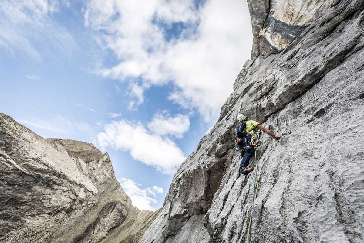 Schreck-Heel, Freispitze, Lechtaler Alpen, Alpinismus, Klettern, Freeclimbing, Wasserrinnen