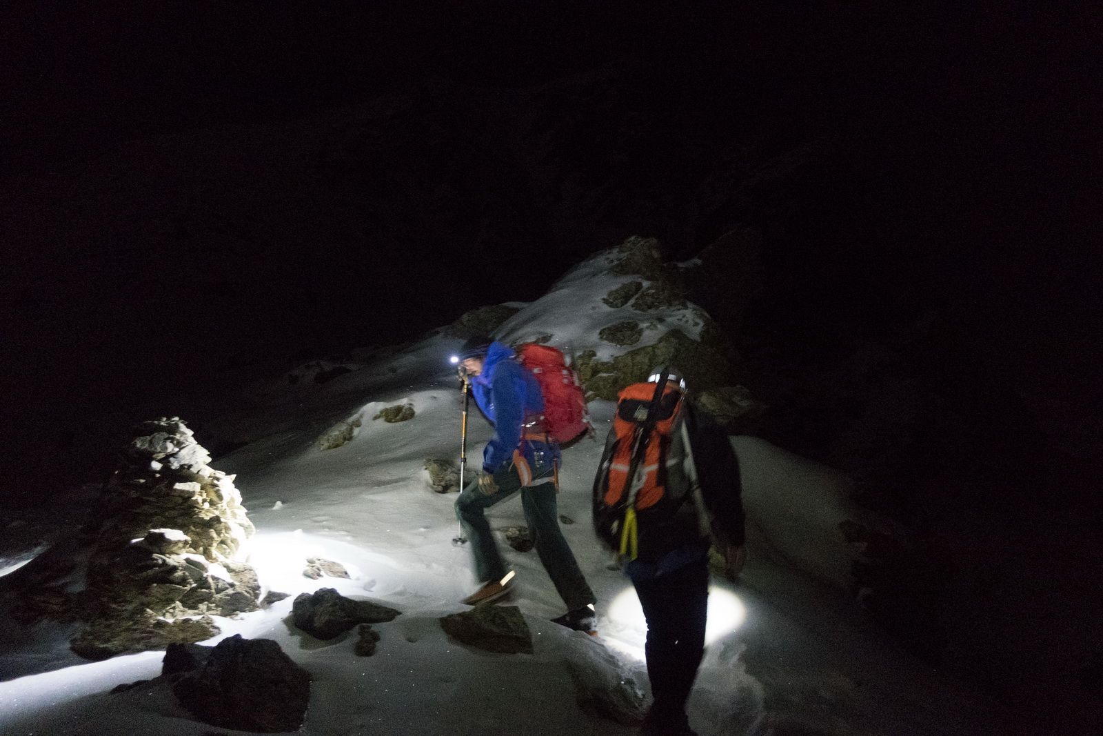 Diavolezza, Bernina, Piz Palü, Hochtour, Start bei Dunkelheit in der Früh um 4