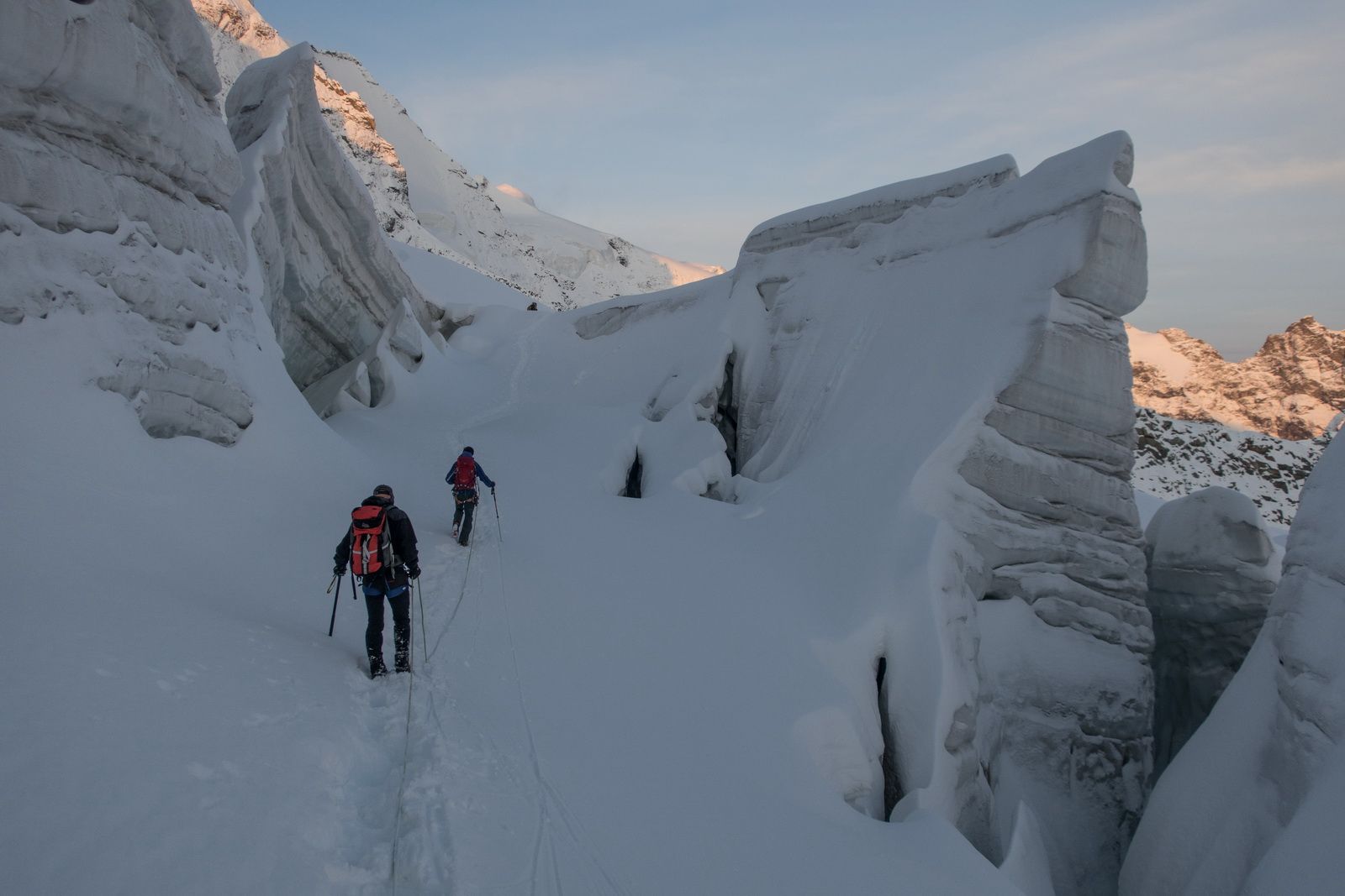 Piz Palü, Hochtour, Serac, Gletscher, Bergsteigen
