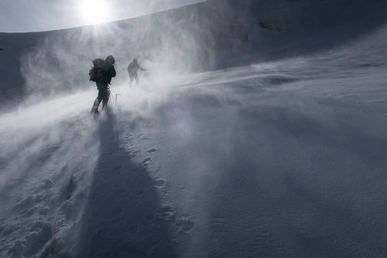 Bernina, Piz Palü, Hochtour, Bergsteigen, Diavolezza, Sturm