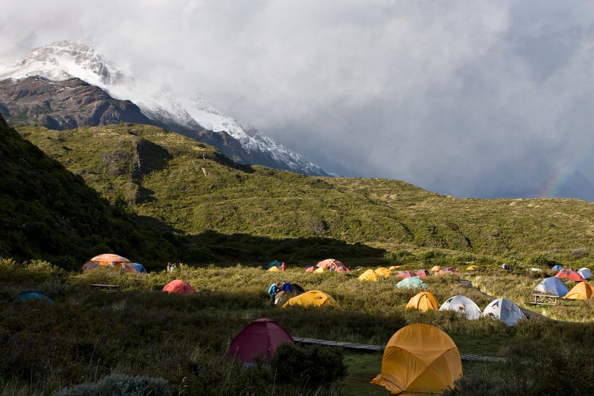 Südamerika, Argentinien, Patagonien, Trekking, Torres del Paine, Zelt, Hartmut Ulrich
