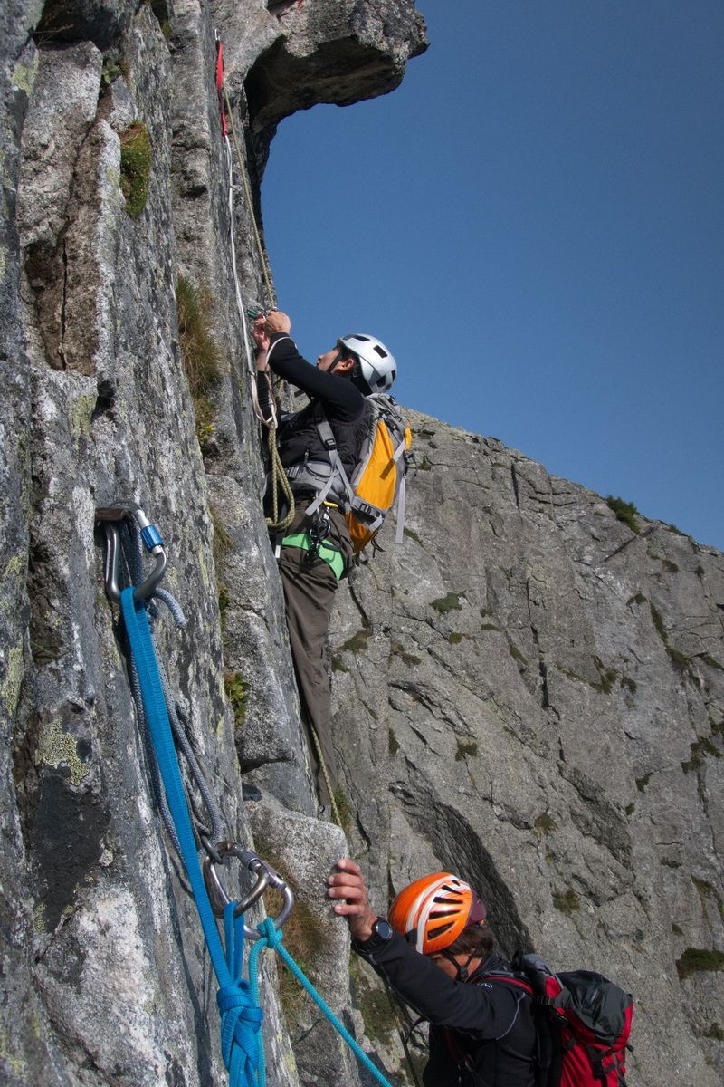 Spazzacaldeira, Albigna, La Fiamma, Bergell, Klettern, Climbing, Bergsteigen, Gaubünden, Felsnadel