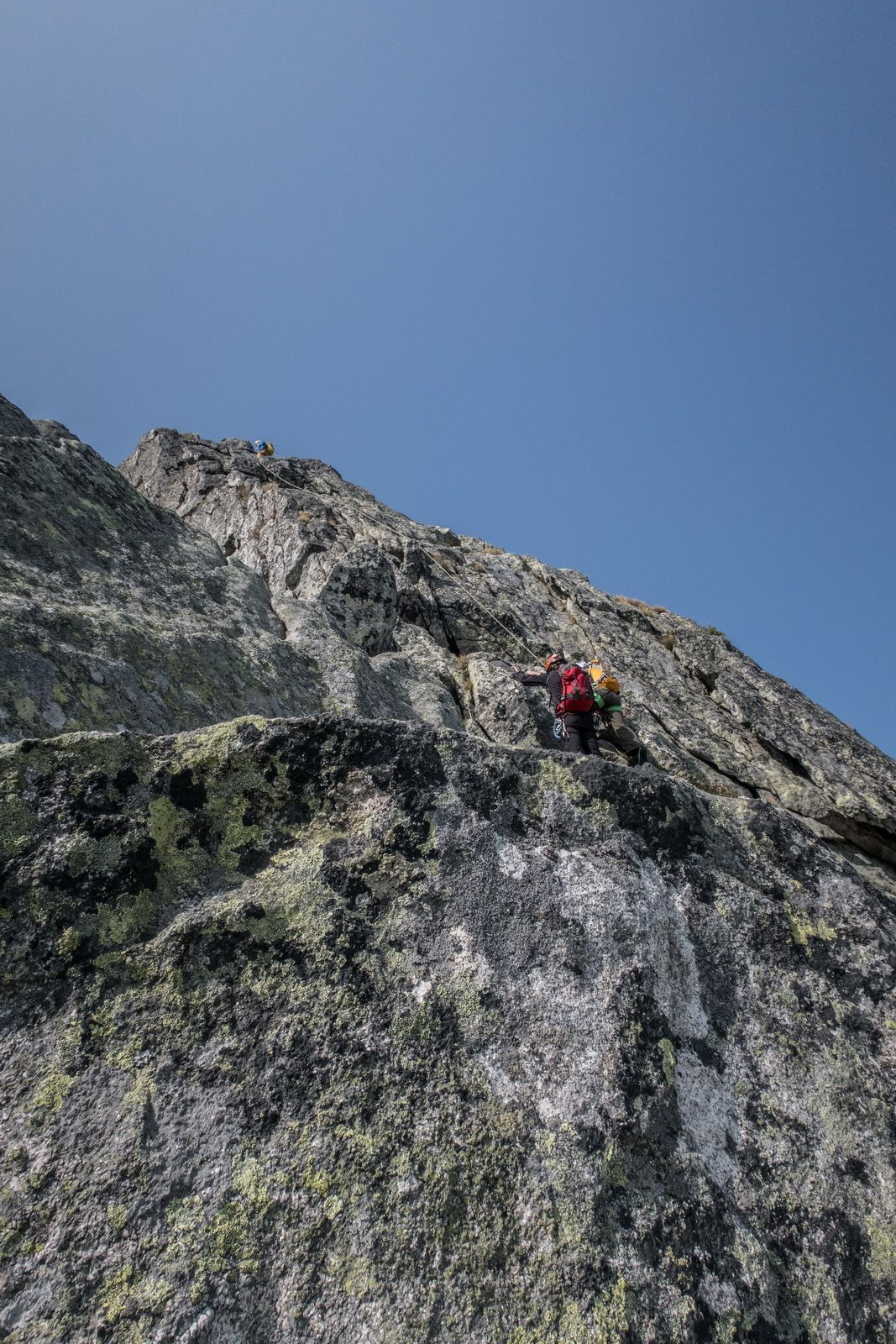 Spazzacaldeira, Albigna, La Fiamma, Bergell, Klettern, Climbing, Bergsteigen, Gaubünden, Felsnadel