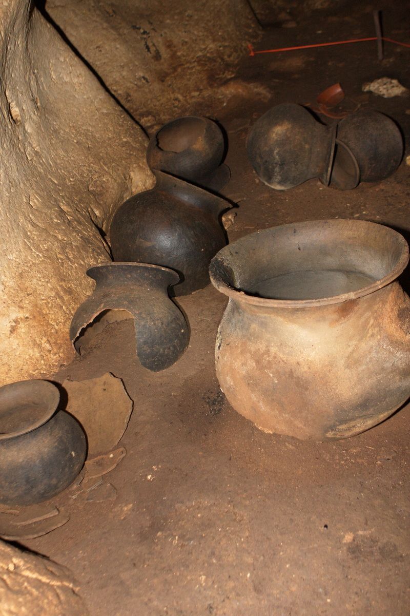 Mexico, Yucatan, Belize, Maya, Höhle, Cave, Archäologie, Tongeschirr