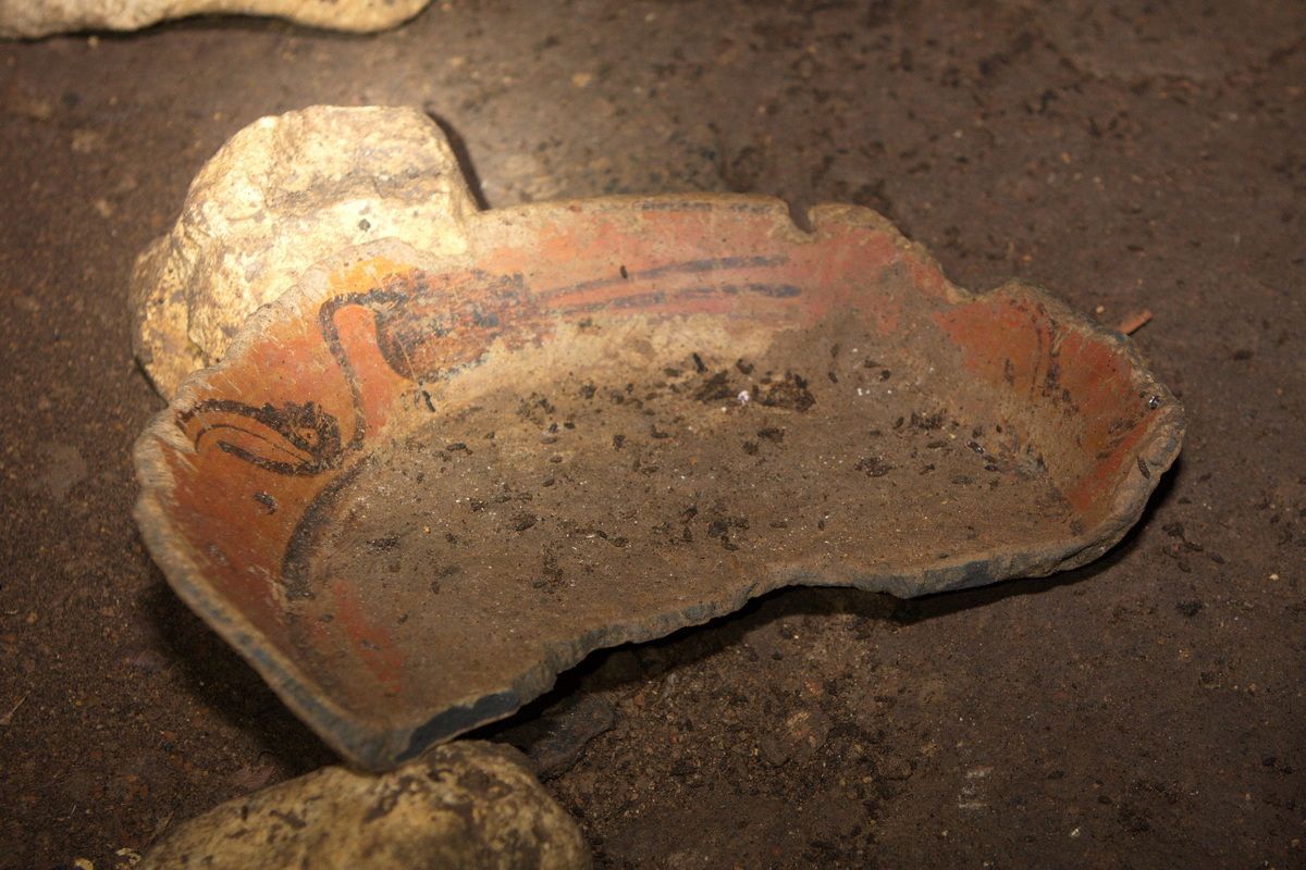 Mexico, Yucatan, Belize, Maya, Höhle, Cave, Archäologie, Tongeschirr