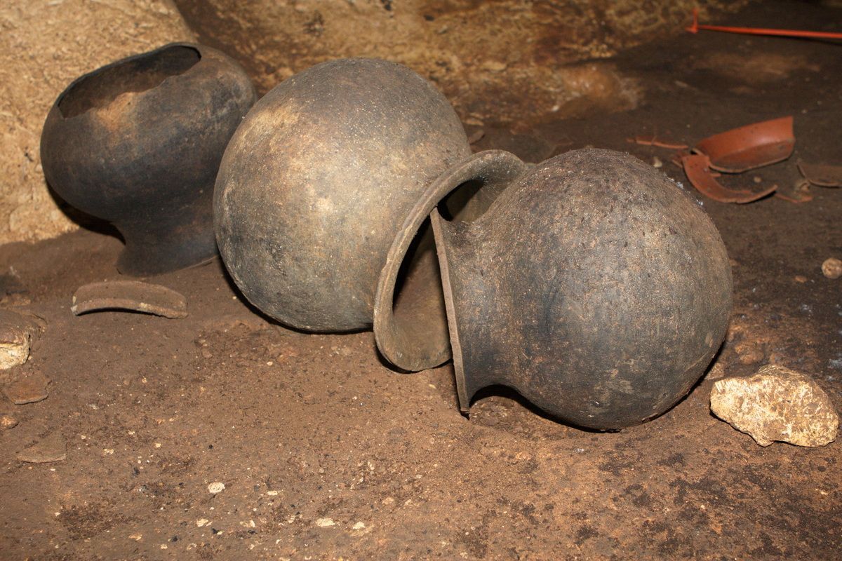 Mexico, Yucatan, Belize, Maya, Höhle, Cave, Archäologie, Tongeschirr
