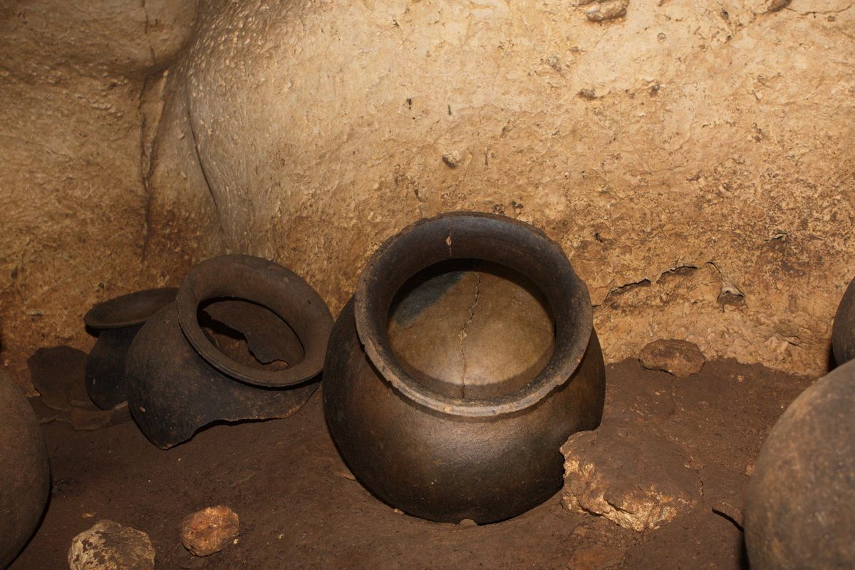 Mexico, Yucatan, Belize, Maya, Höhle, Cave, Archäologie, Tongeschirr