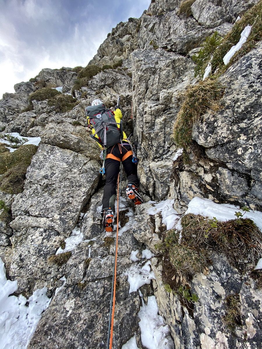 Eisklettern, Nordwand, Rubihorn, Winterbegehung, Carpe Diem, Hartmut Ulrich