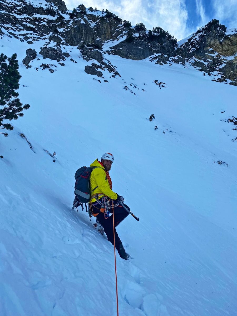 Eisklettern, Nordwand, Rubihorn, Winterbegehung, Hartmut Ulrich