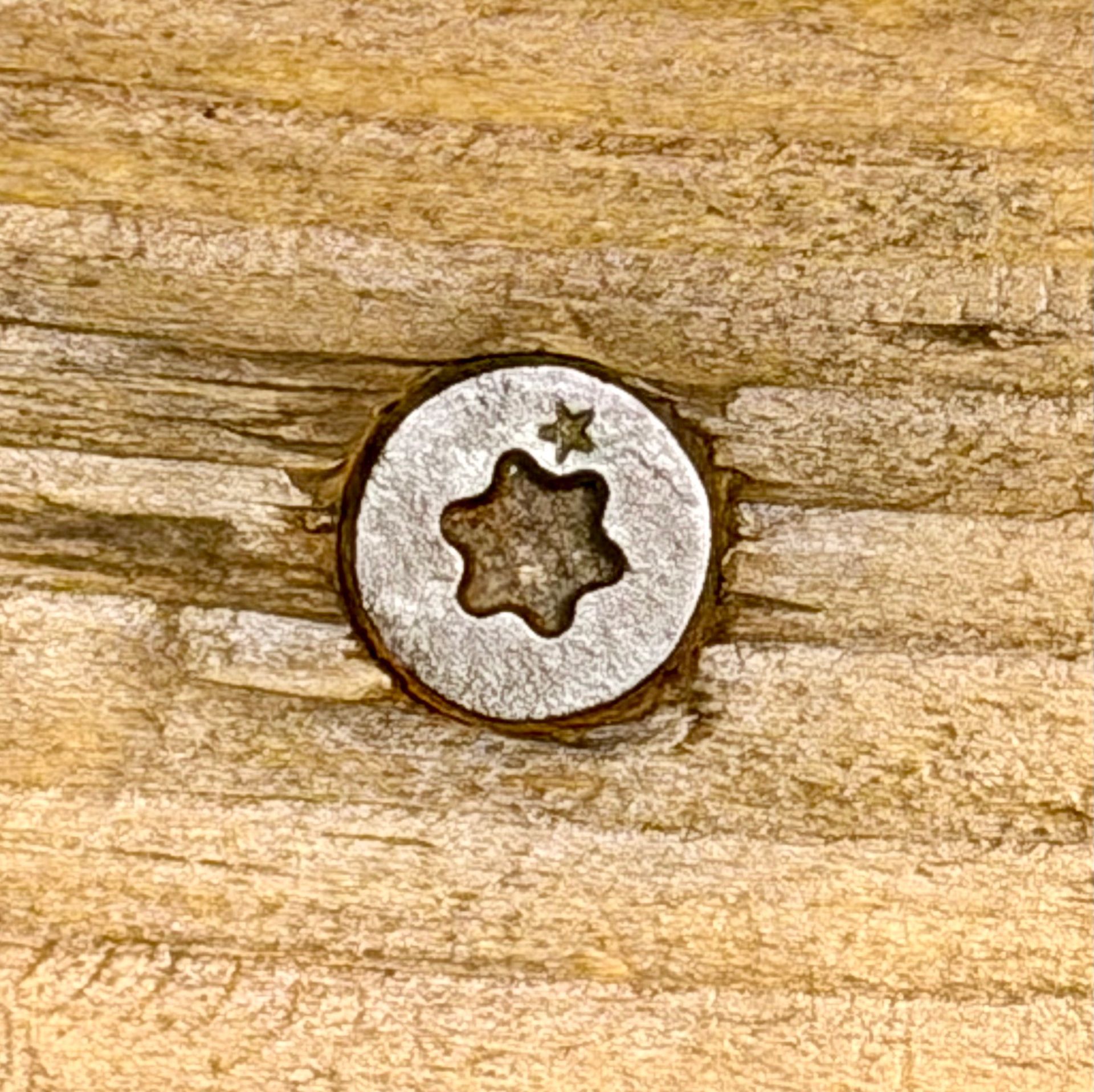 Torx-Schrauben sind nicht nur sehr praktisch, sie sehen auch aus wie kleiner Weihnachtsschmuck.