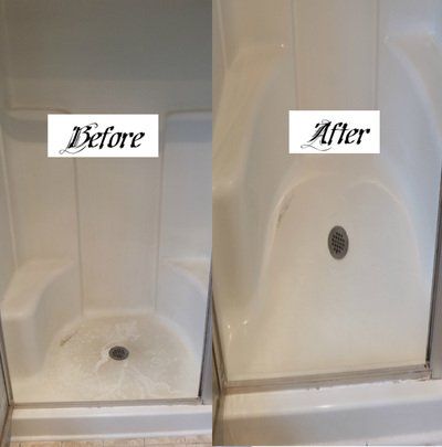 Before and after Clean Sink