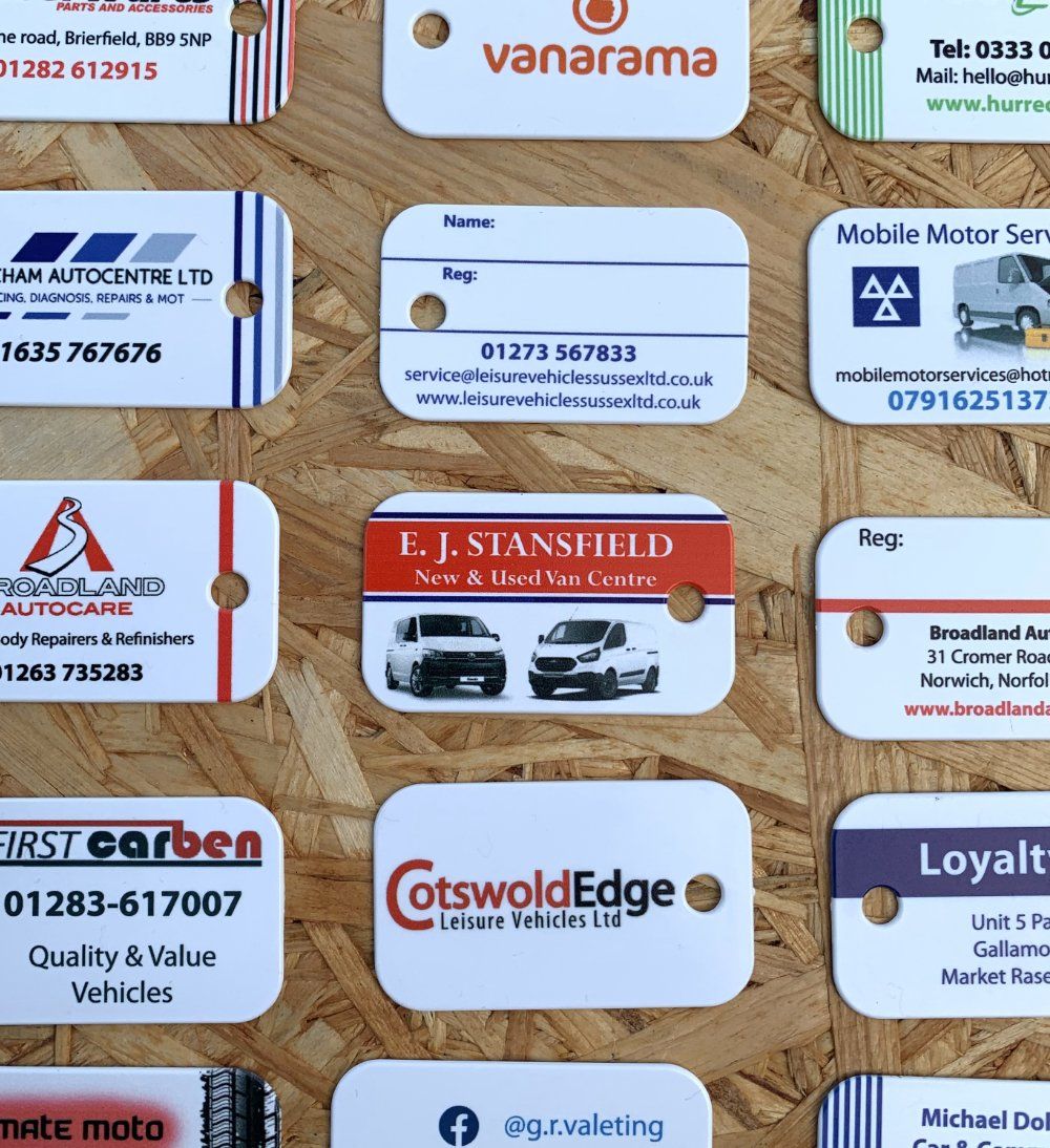 Printed Motor Trade Keyrings