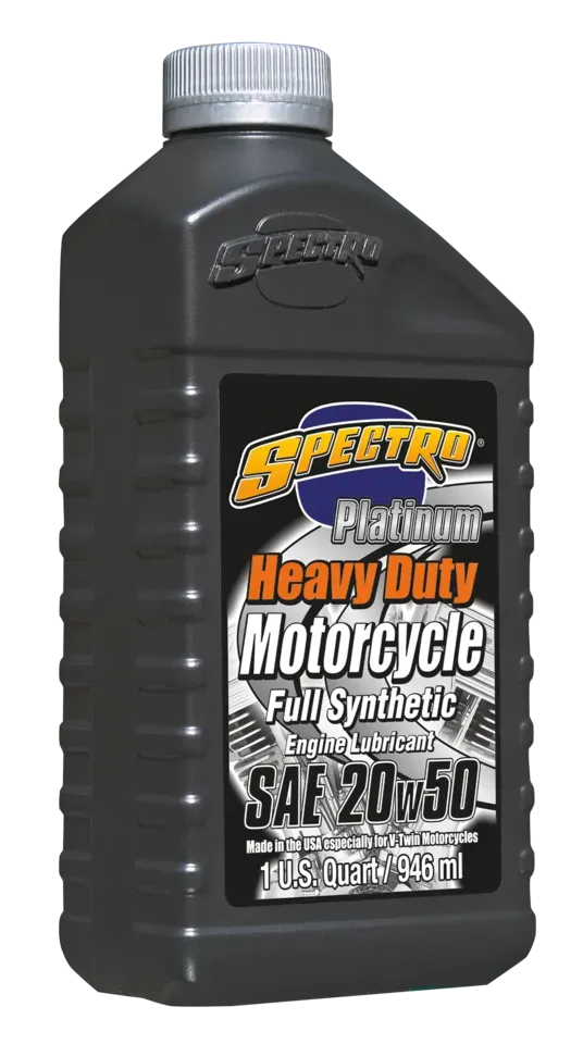 Spectro 20W50 Platinum Full Synthetic Motorolie 1qrt (.946L.) bottle