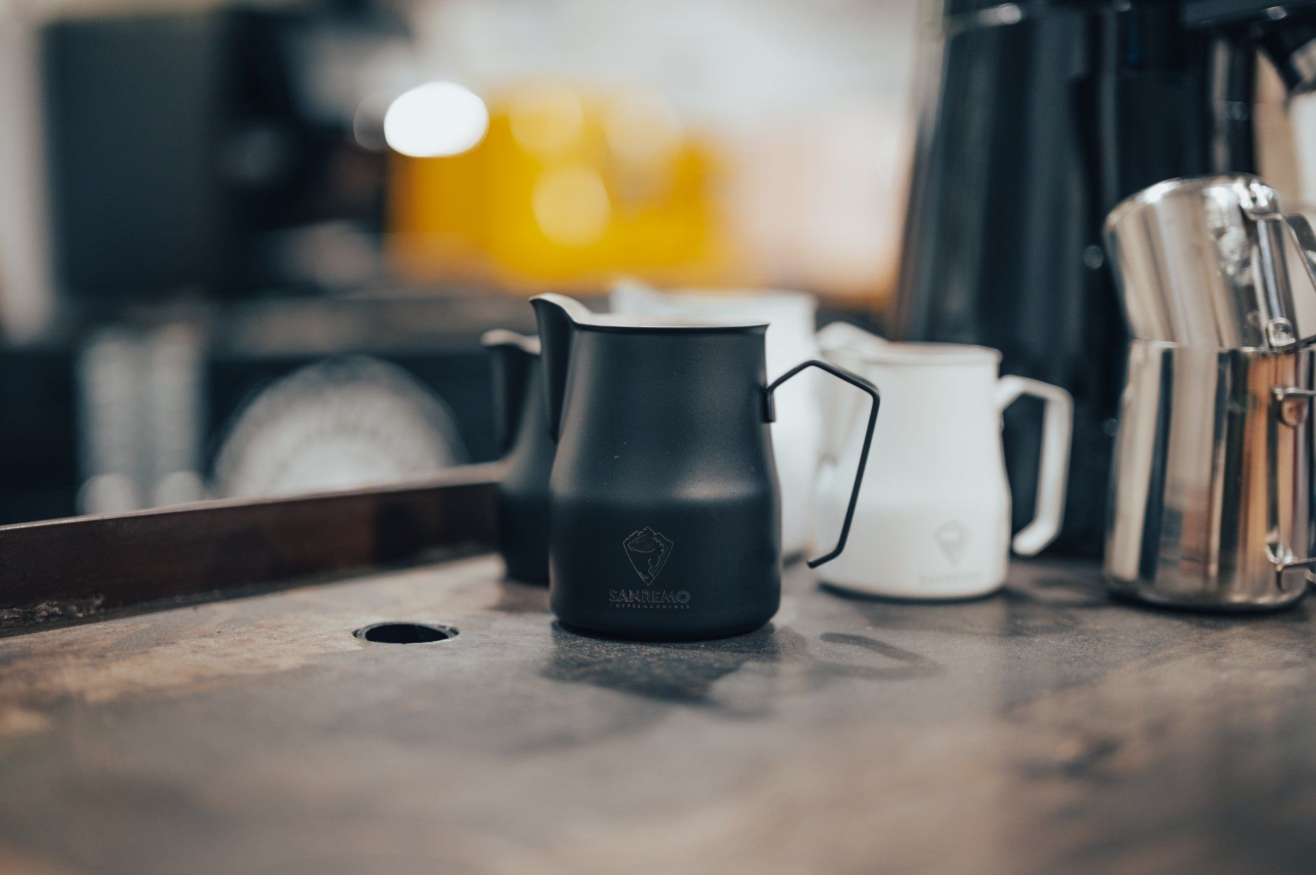 Nahaufnahme Sanremo Tassen PKS Kaffeemaschinen