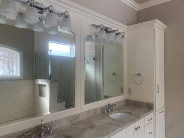 Glass Shower Doors — Newly Installed Mirror in Louisville, KY