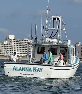 A boat with the name alanna kay on it