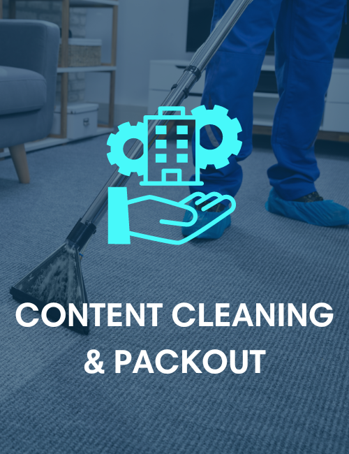 Icon of building and gears undear a hand representing operational builings after a restoration