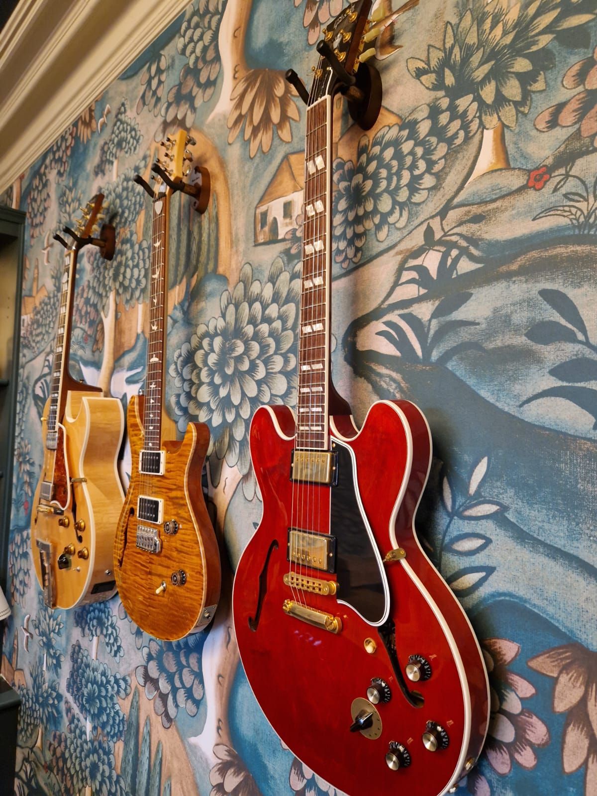 Guitar display from Copperdoor Interior Design