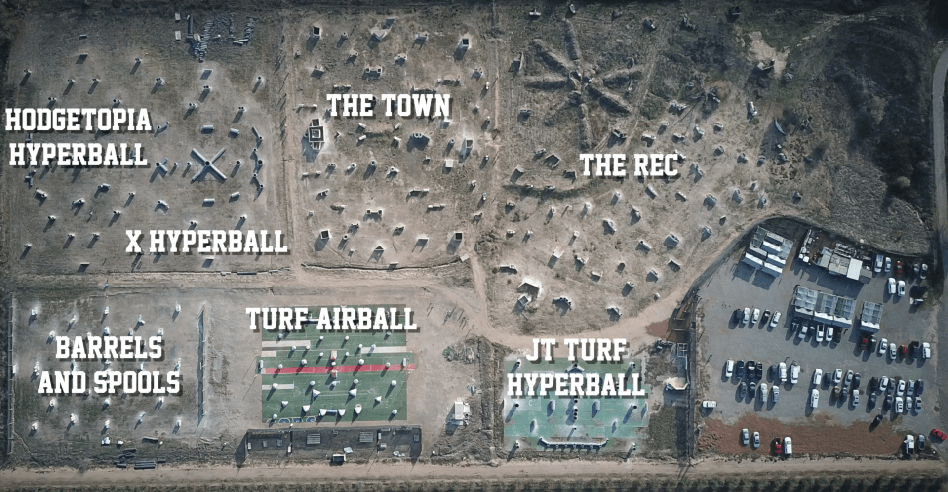 Extreme Paintball Field Map