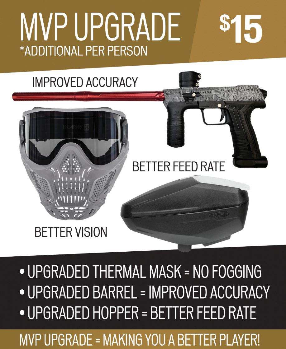 Upgraded Paintball Rental Marker