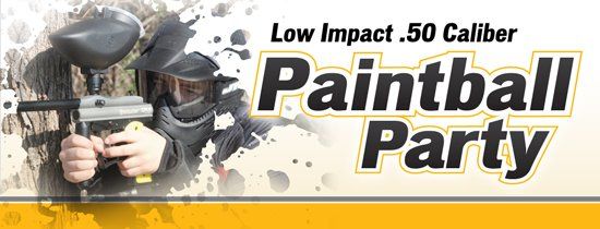 Low Impact Paintball Party Package Ad