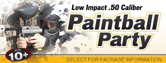 Low Impact Paintball Party Ad