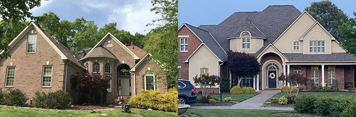 Before and After Roof Installation