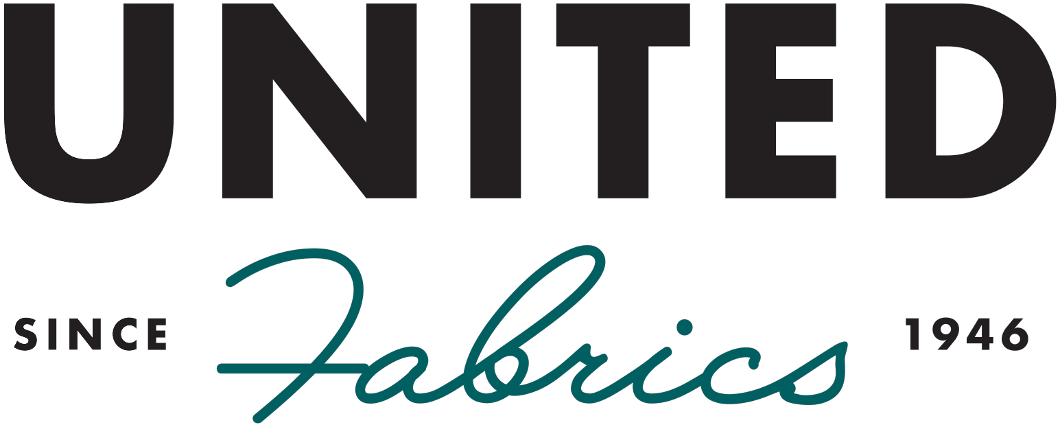 The logo for united fabrics since 1946