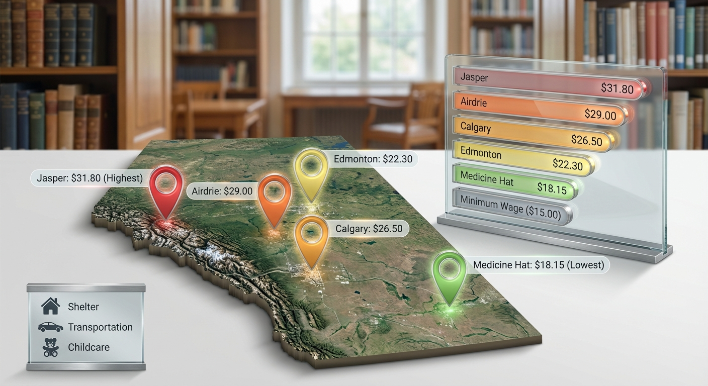 3D map with location pins and bar graph, indoors.