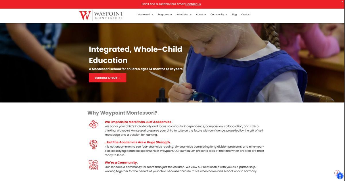 Waypoint Montessori logo