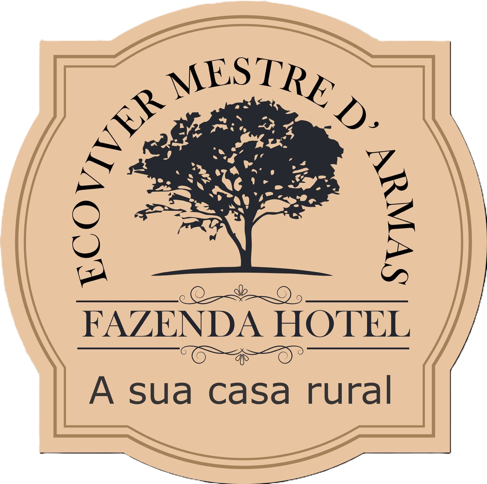 Logotipo do MidoriGreen Hotel, com uma árvore estilizada e o nome do hotel em verde e cinza.