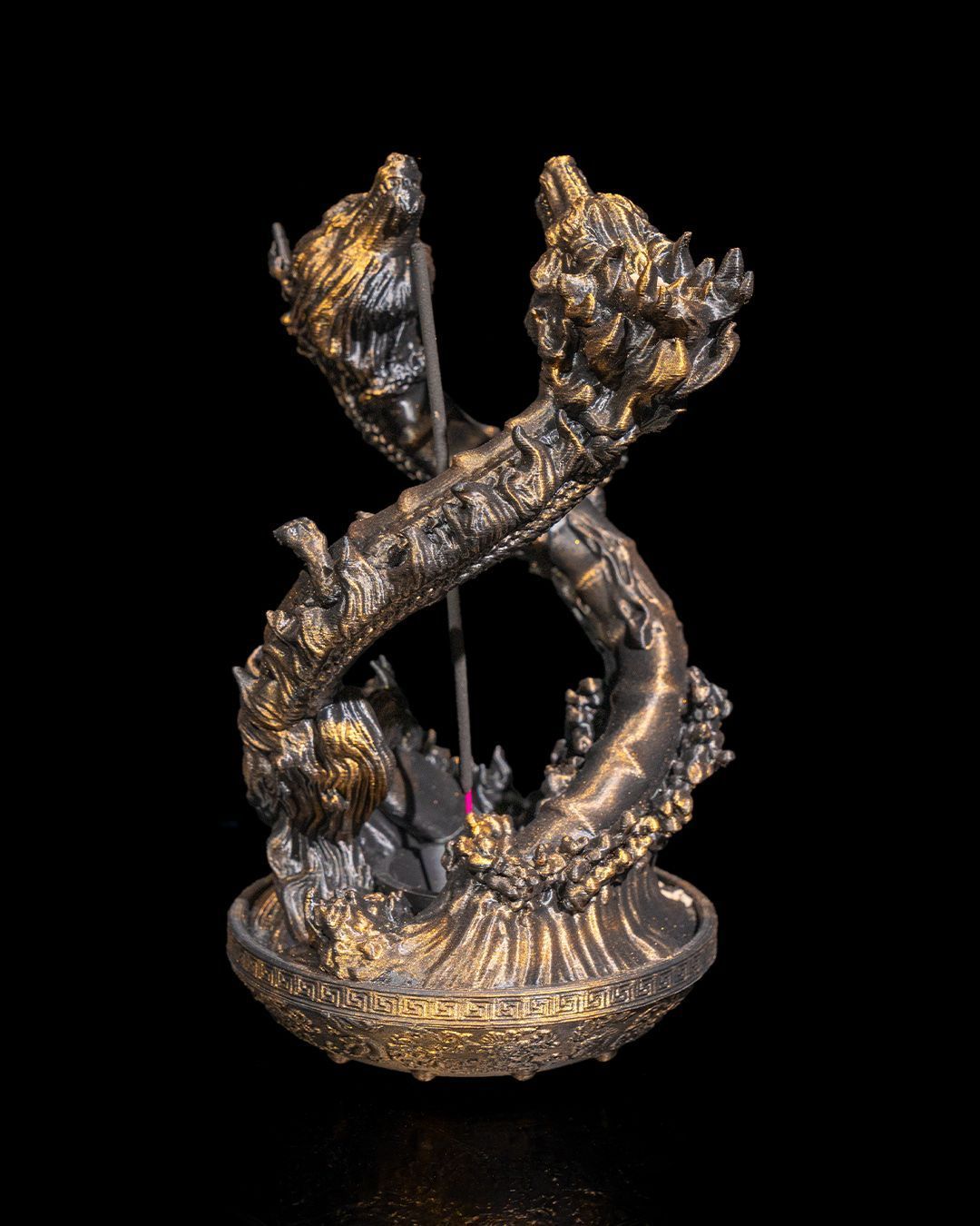 Dancing Dragon Incense Holder - Hand Painted