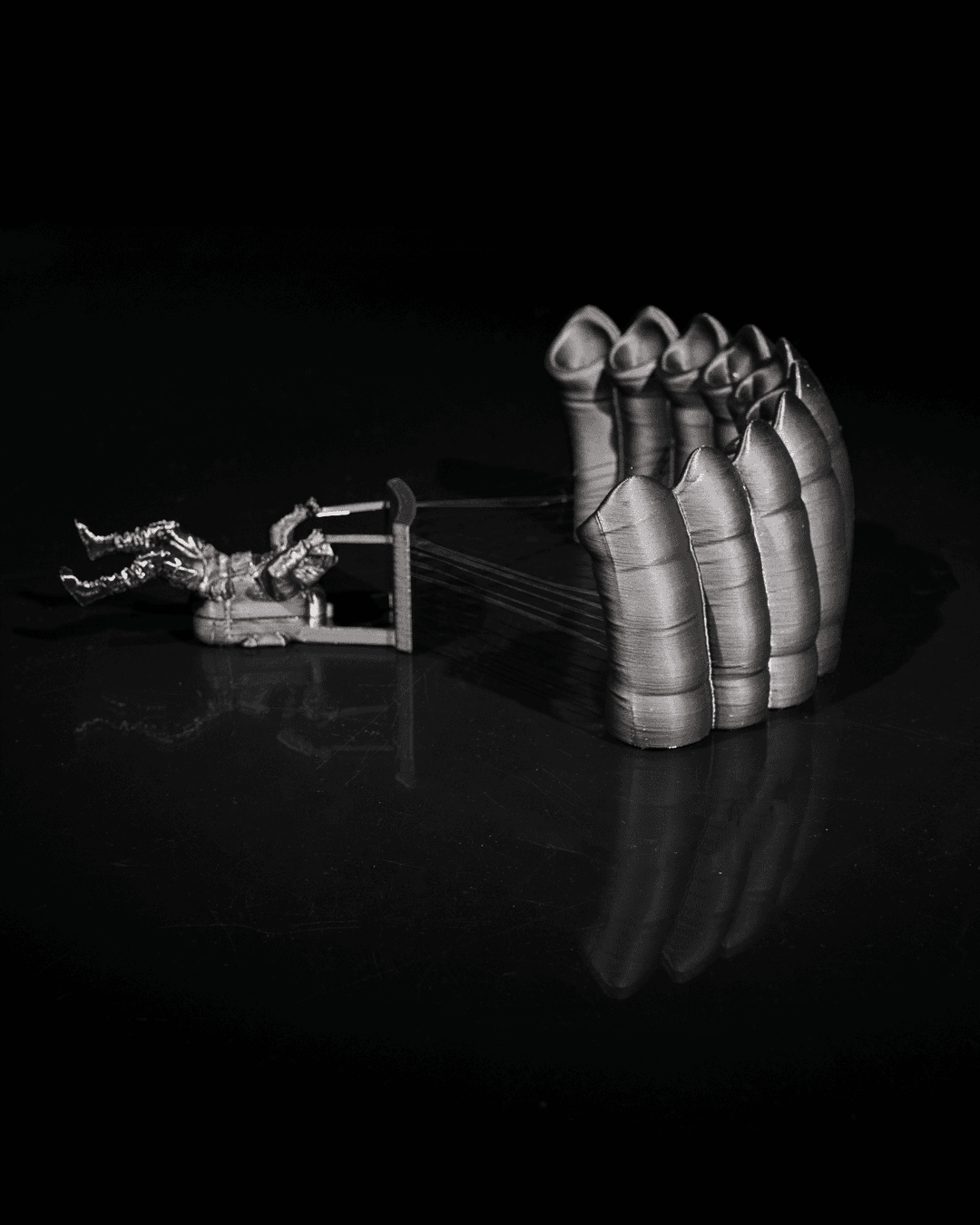 Hand Painted Gaming Headphone Holder | Paratrooper