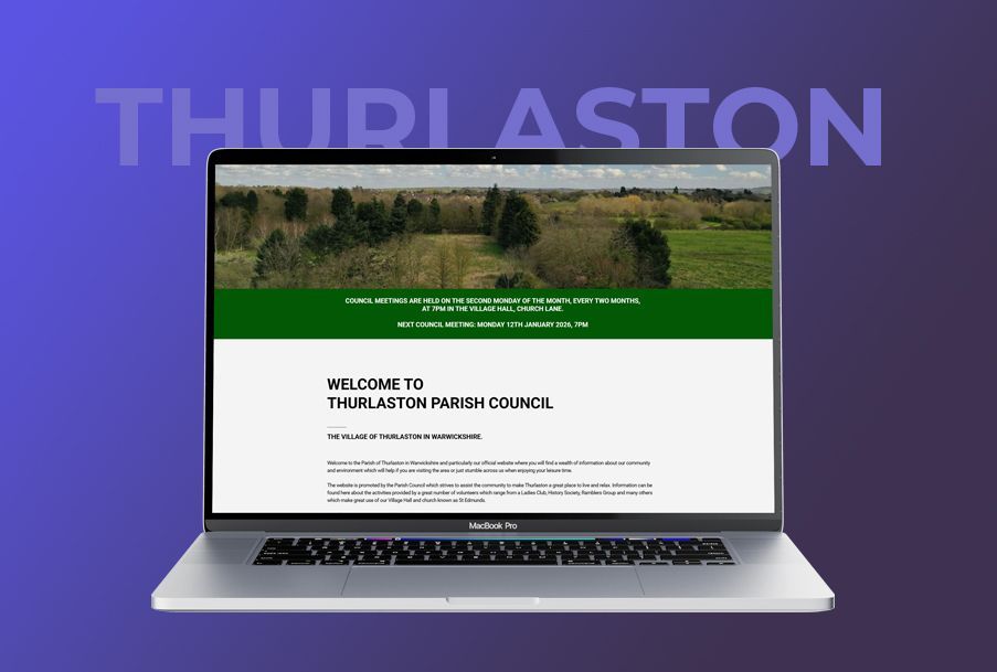 Image of the Thurlaston Parish Council website homepage
