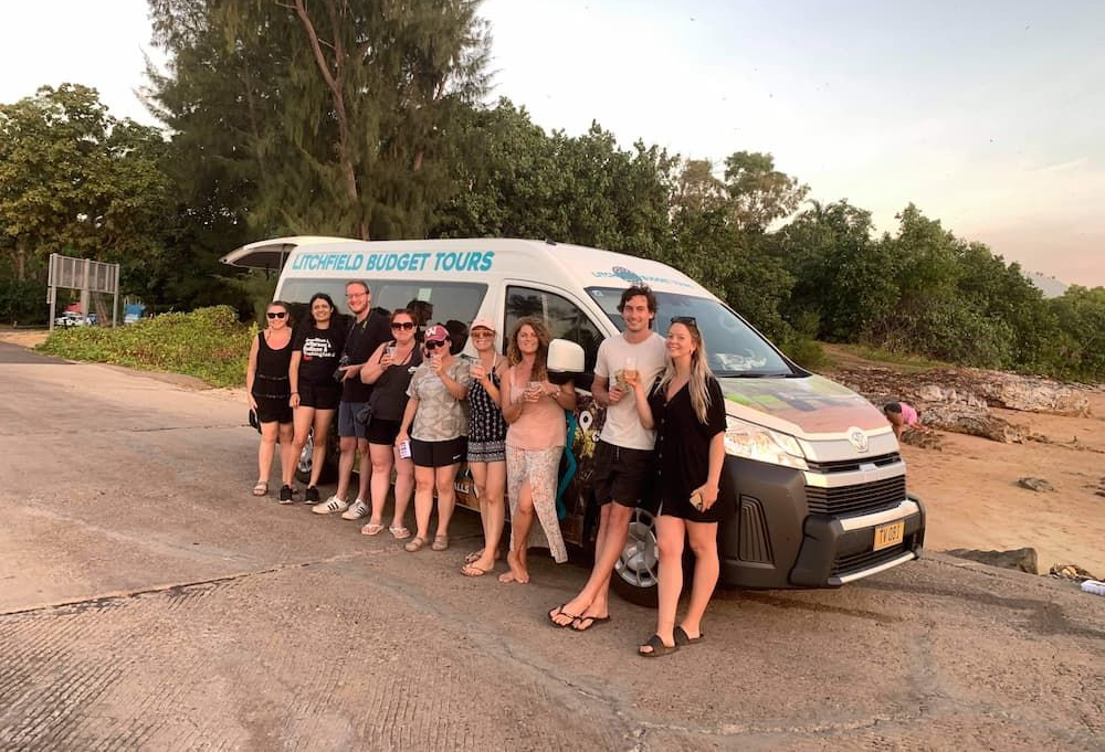 Group of People Pose — Litchfield VIP Tours In Darwin City, NT