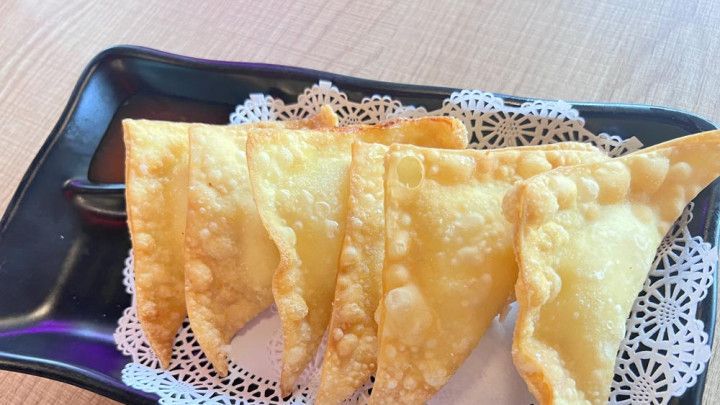 A close up of a plate of food on a table.