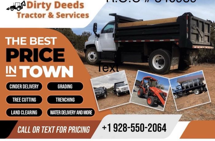 Excavating Specialists — Williams, AZ — Dirty Deeds Tractor & Services