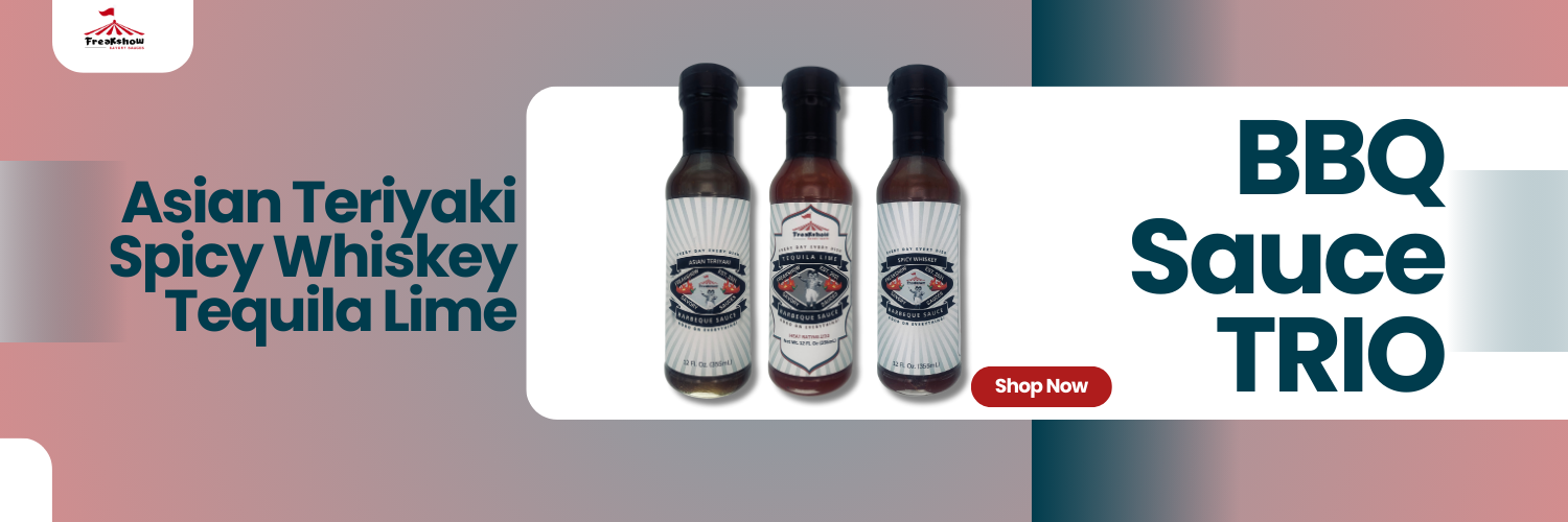 Barbeque Sauce Trio: Asian Teriyaki Barbeque Sauce, Spicy Whiskey Barbeque Sauce, Tequila Lime Barbeque Sauce