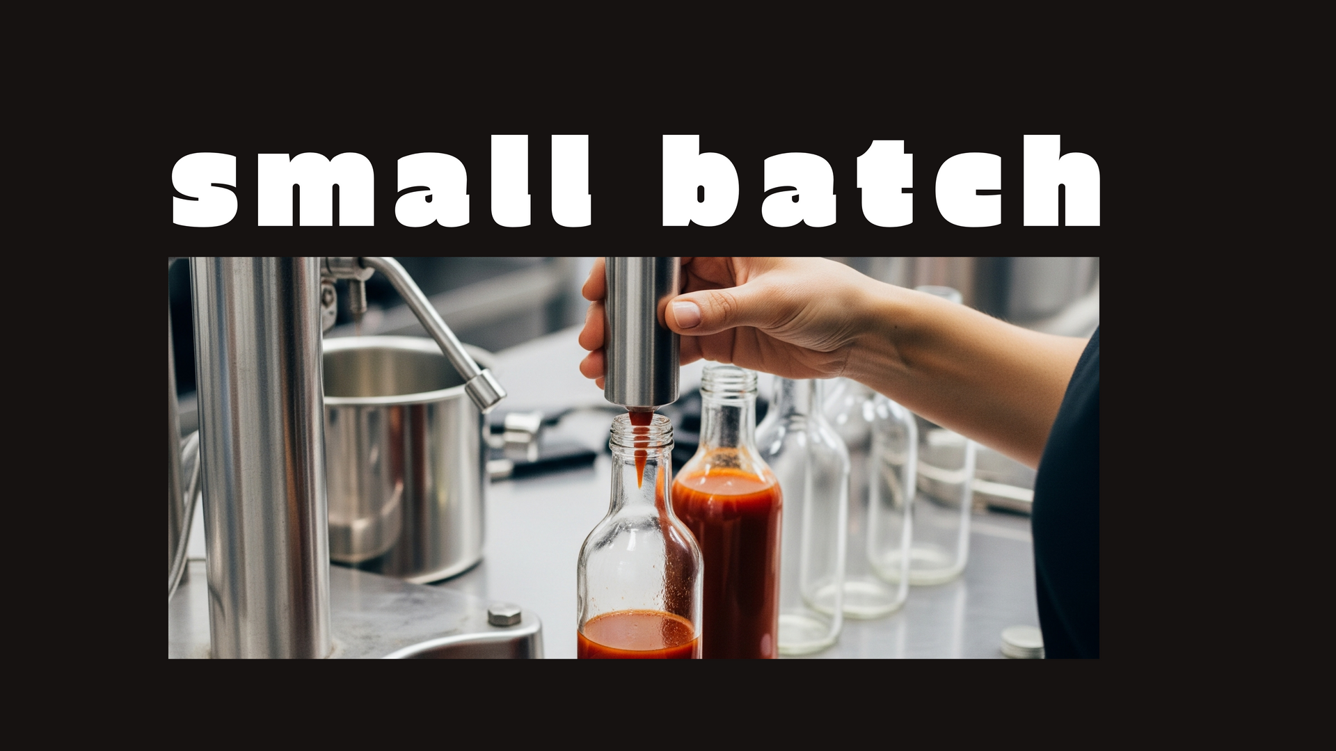 A small batch of hot sauce is being advertised by freakshow